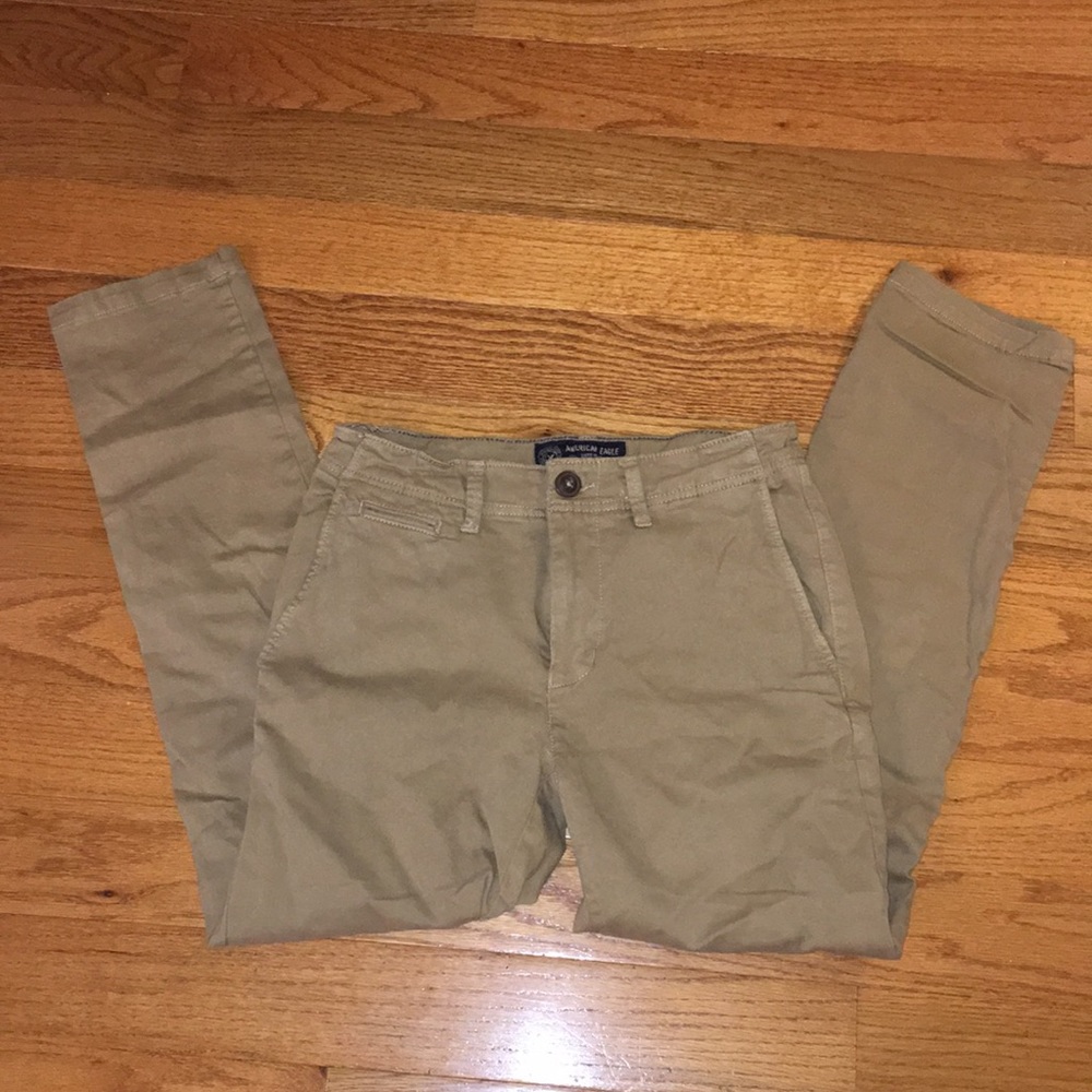 American Eagle Active Flex Skinny Khakis